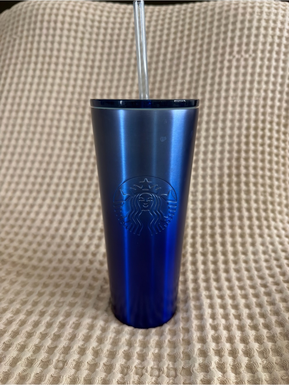 Starbucks Blue Ombre Stainless Tumbler with Straw